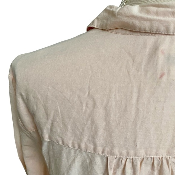 Anthropologie Holding Horses Mayflower Embroidered Cotton Shirt Blouse Size 8 - Picture 13 of 14